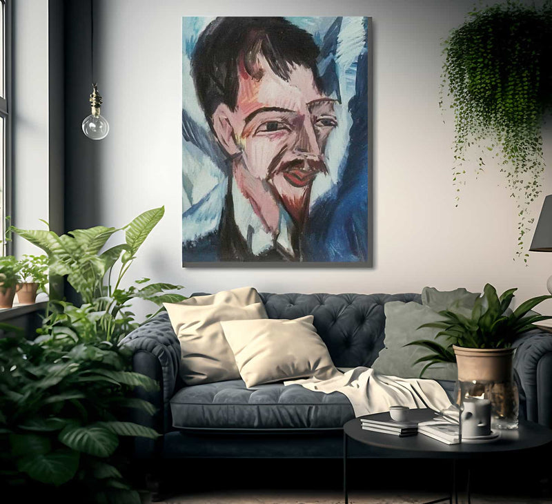 Portrait Of Dr Alfred Doblin By Ernst Ludwig Kirchner Fine Art Print