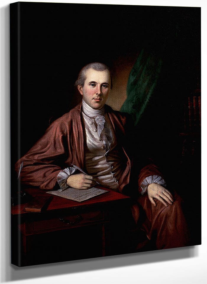 Portrait Of Dr. Benjamin Rush By Charles Willson Peale Fine Art Print
