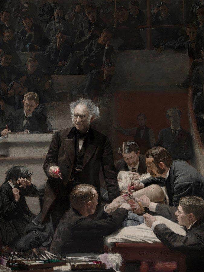 Portrait Of Dr. By Samuel D. By Gross (The By Gross Clinic) By Thomas Eakins Fine Art Print