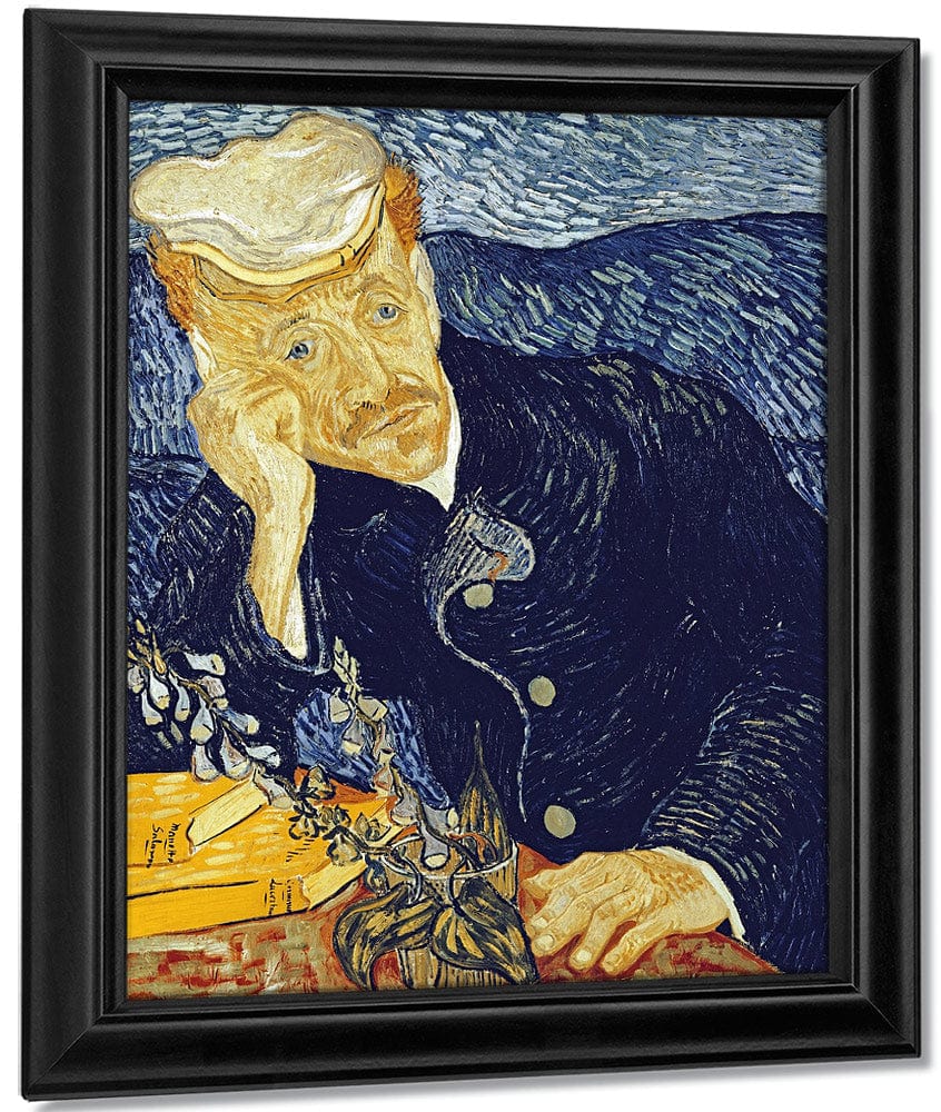 Portrait Of Dr. Gachet By Vincent Van Gogh Fine Art Print
