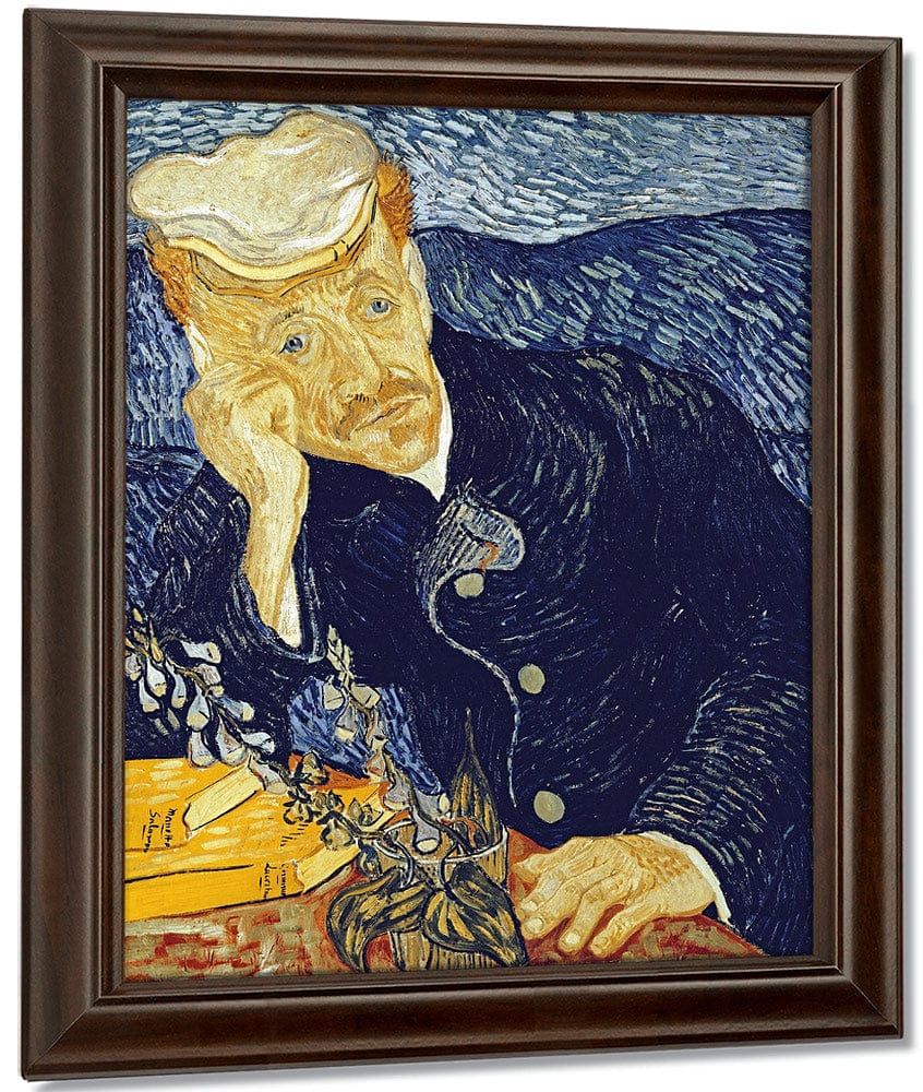 Portrait Of Dr. Gachet By Vincent Van Gogh Fine Art Print