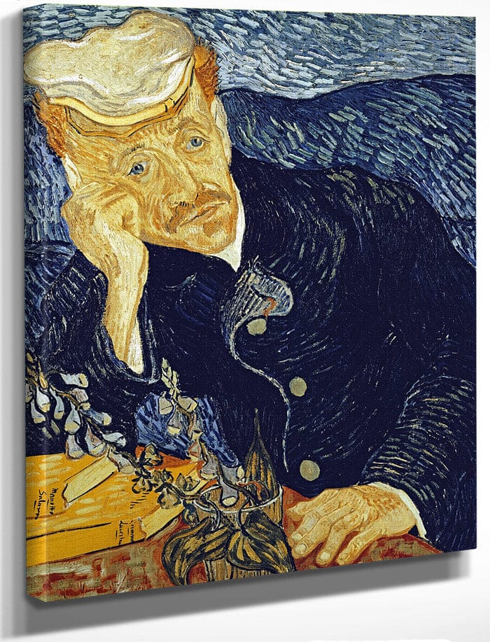 Portrait Of Dr. Gachet By Vincent Van Gogh Fine Art Print