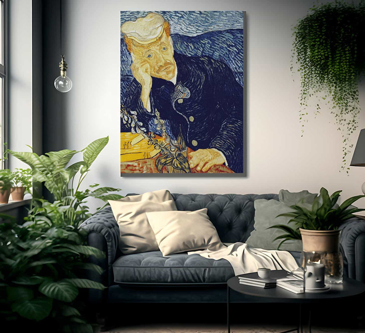 Portrait Of Dr. Gachet By Vincent Van Gogh Fine Art Print