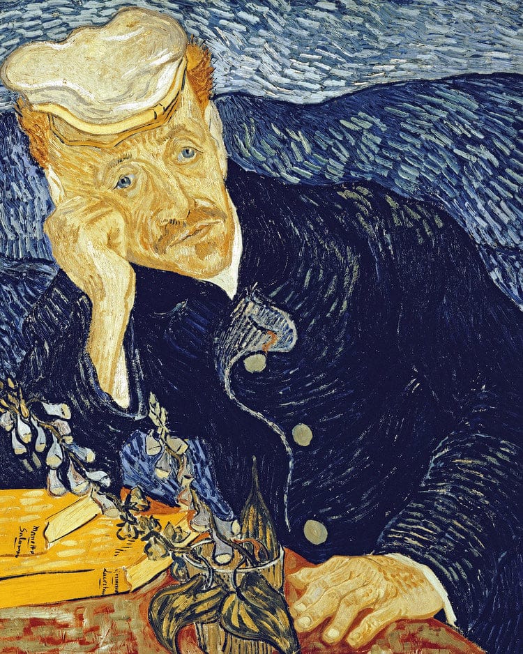 Portrait Of Dr. Gachet By Vincent Van Gogh Fine Art Print