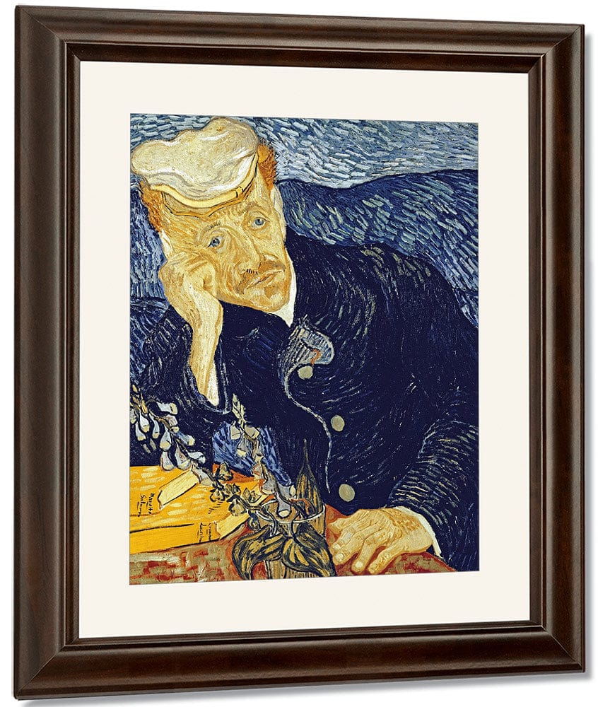 Portrait Of Dr. Gachet By Vincent Van Gogh Fine Art Print