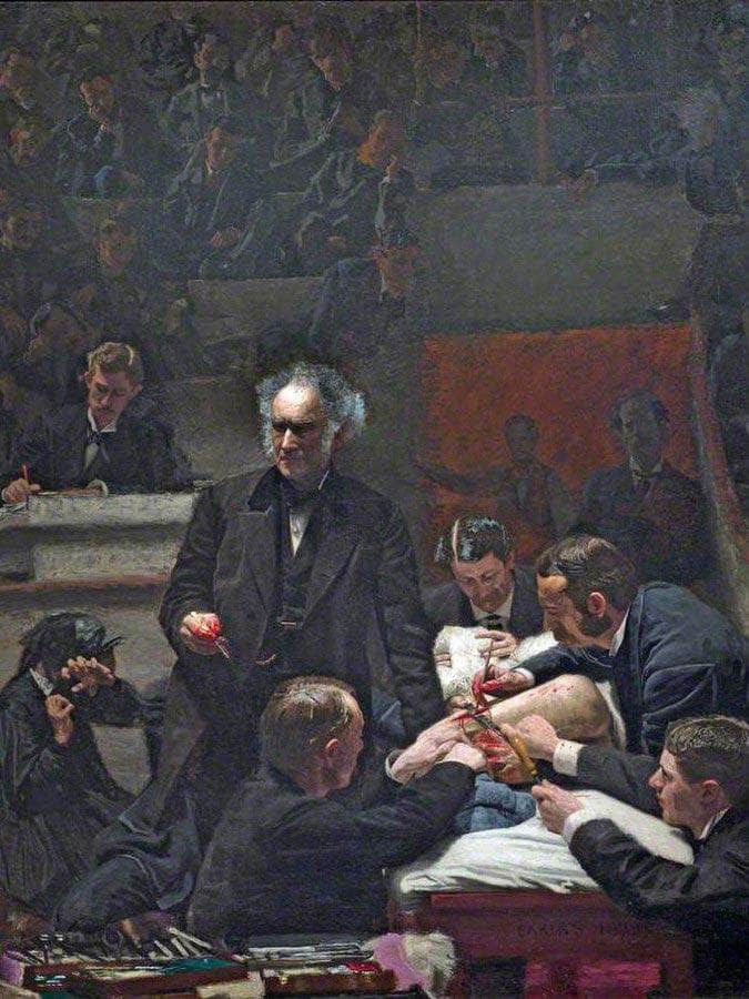 Portrait Of Dr Samuel D. Gross (The Gross Clinic) By  Thomas Eakins Fine Art Print