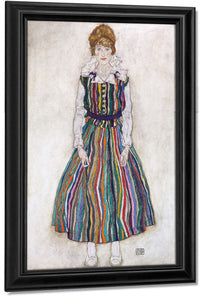 Portrait Of Edith (The Artist's Wife) By Egon Schiele Fine Art Print