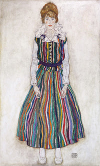 Portrait Of Edith (The Artist's Wife) By Egon Schiele Fine Art Print