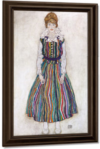Portrait Of Edith (The Artist's Wife) By Egon Schiele Fine Art Print