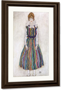 Portrait Of Edith (The Artist's Wife) By Egon Schiele Fine Art Print