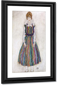 Portrait Of Edith (The Artist's Wife) By Egon Schiele Fine Art Print