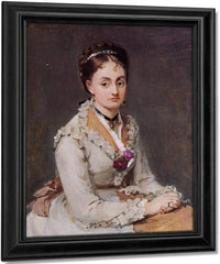 Portrait Of Edma Pontillon 1872 1875 4610X5600Mm Oil On Canvas   The Courtauld Gallery London By Berthe Morisot Fine Art Print