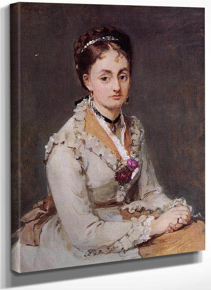 Portrait Of Edma Pontillon 1872 1875 4610X5600Mm Oil On Canvas   The Courtauld Gallery London By Berthe Morisot Fine Art Print