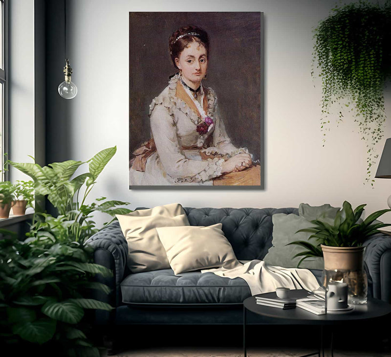 Portrait Of Edma Pontillon 1872 1875 4610X5600Mm Oil On Canvas   The Courtauld Gallery London By Berthe Morisot Fine Art Print