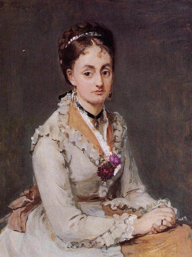 Portrait Of Edma Pontillon 1872 1875 4610X5600Mm Oil On Canvas   The Courtauld Gallery London By Berthe Morisot Fine Art Print