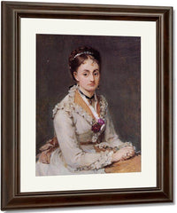 Portrait Of Edma Pontillon 1872 1875 4610X5600Mm Oil On Canvas   The Courtauld Gallery London By Berthe Morisot Fine Art Print
