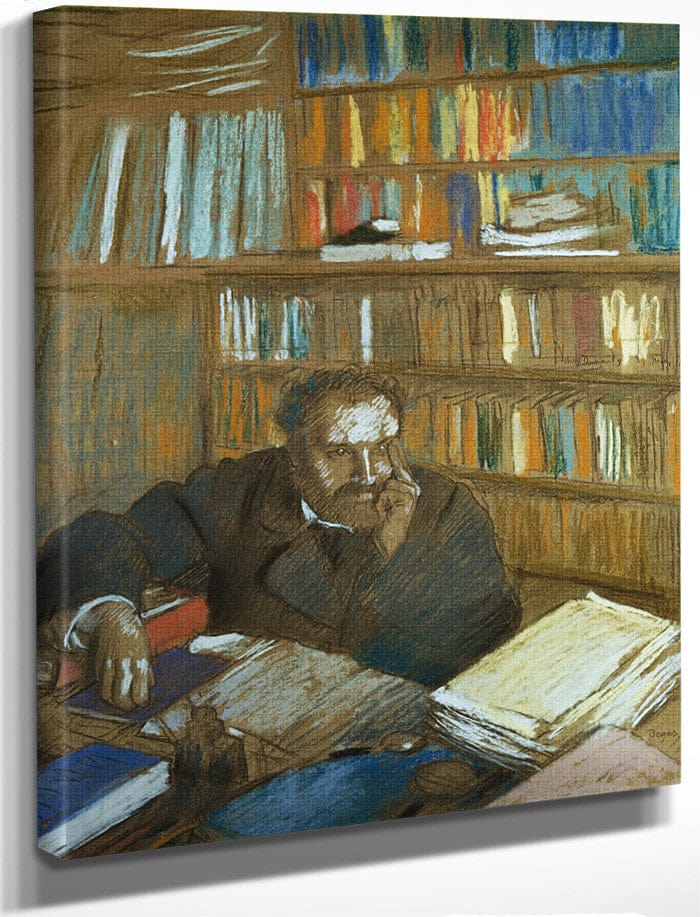 Portrait Of Edmond Duranty By Edgar Degas Fine Art Print