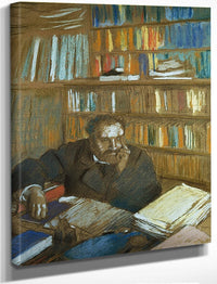 Portrait Of Edmond Duranty By Edgar Degas Fine Art Print
