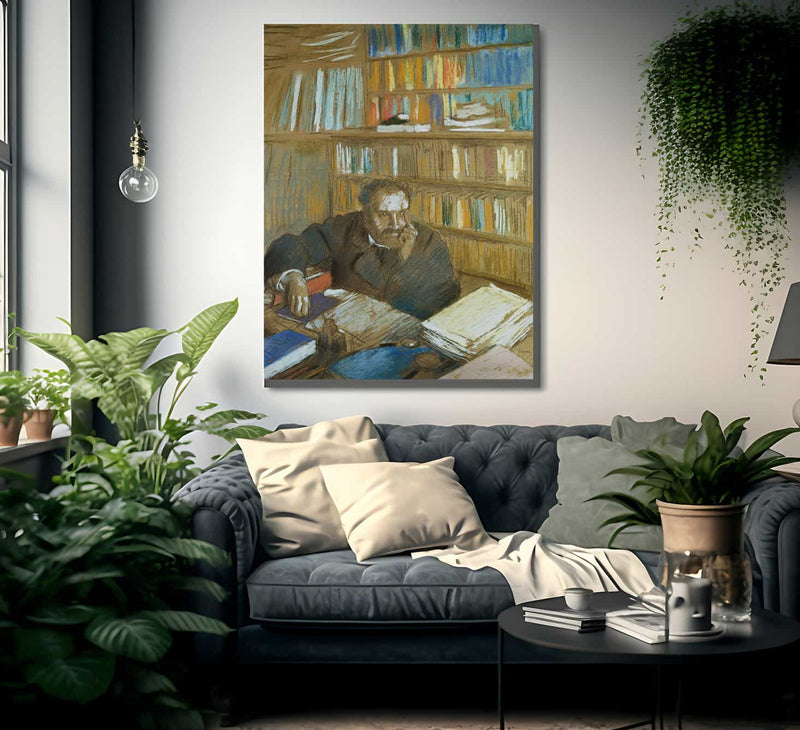 Portrait Of Edmond Duranty By Edgar Degas Fine Art Print