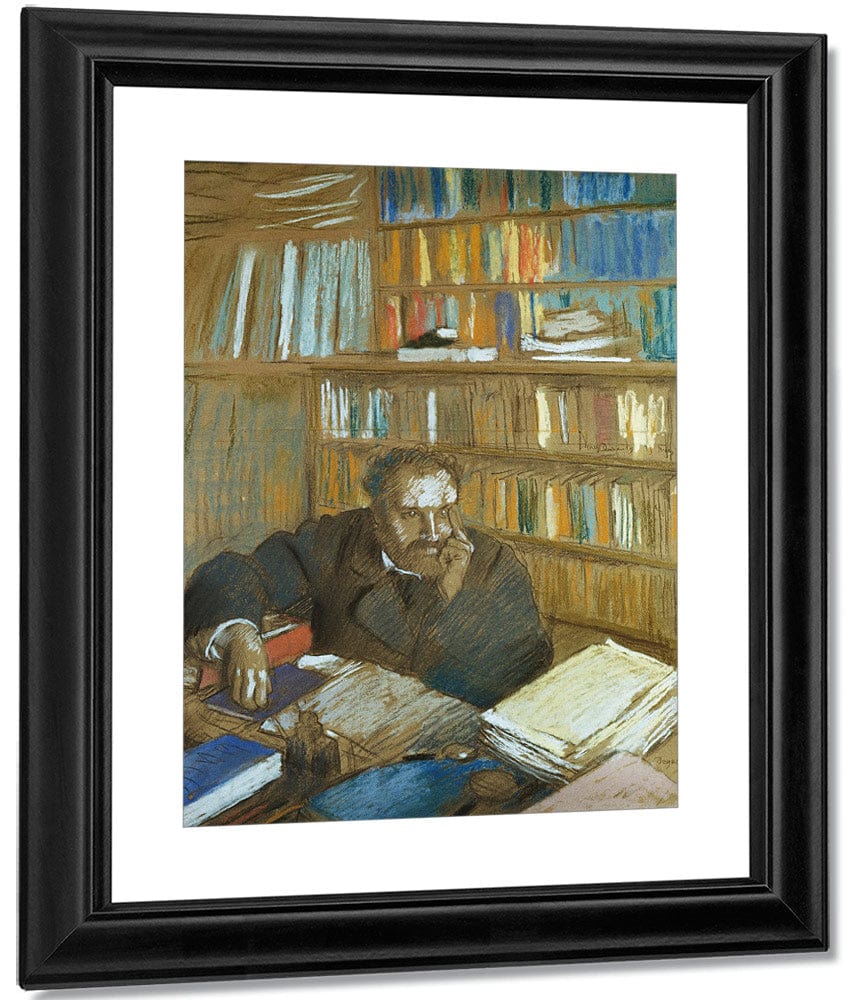 Portrait Of Edmond Duranty By Edgar Degas Fine Art Print