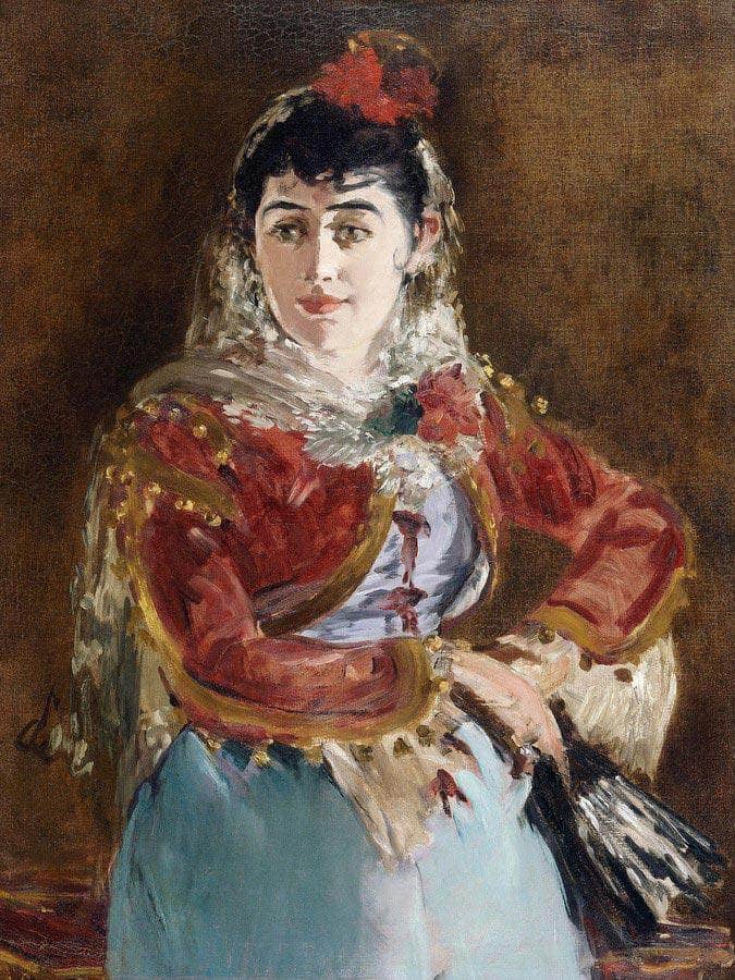 Portrait Of Emilie Ambre In The Role Of Carmen By  Manet Edouard Fine Art Print