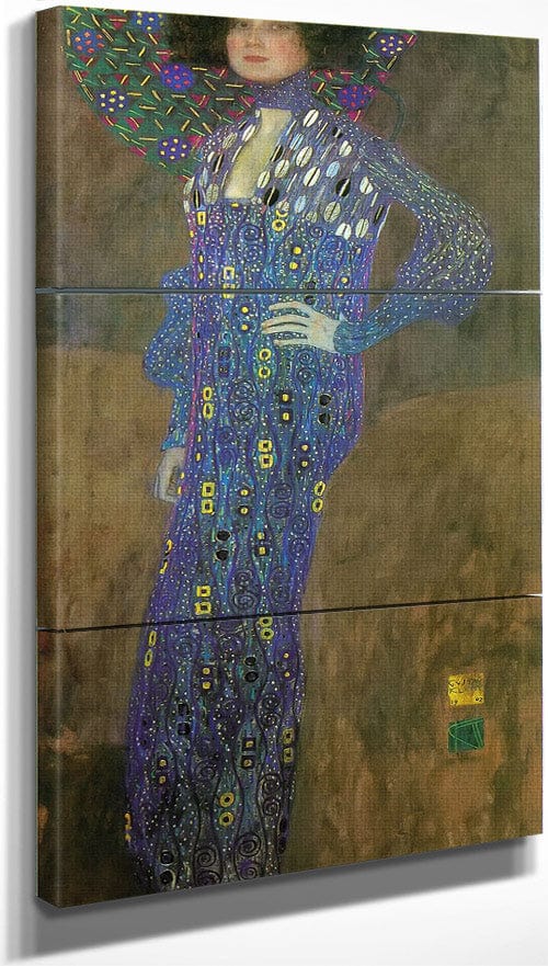 Portrait Of Emilie Floge By Gustav Klimt Fine Art Print