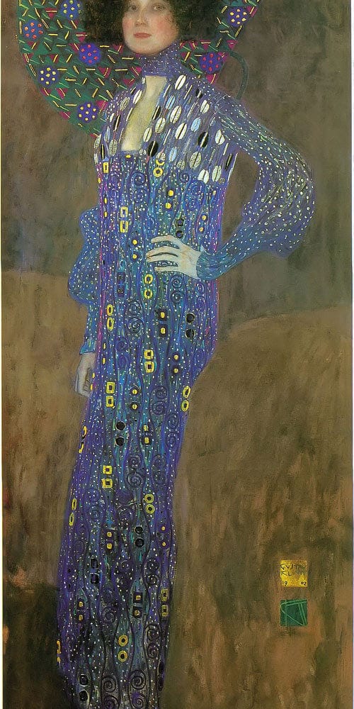Portrait Of Emilie Floge By Gustav Klimt Fine Art Print