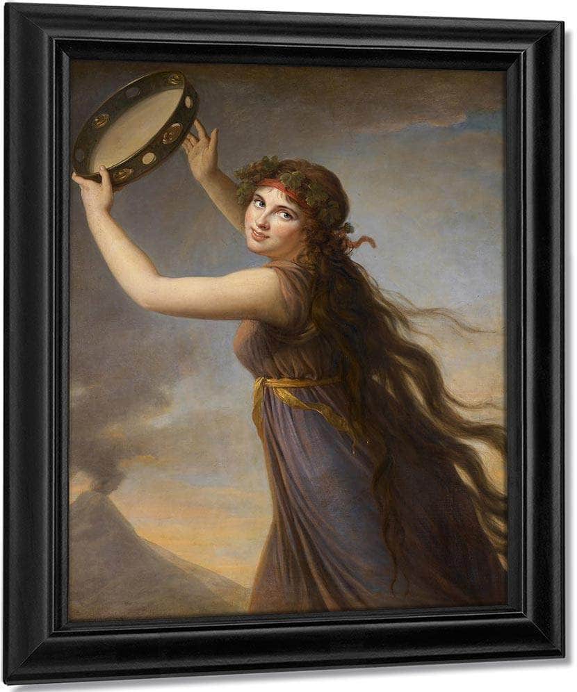 Portrait Of Emma Lady Hamilton As A Bacchante 1790 By Elisabeth Vigee Le Brun Fine Art Print