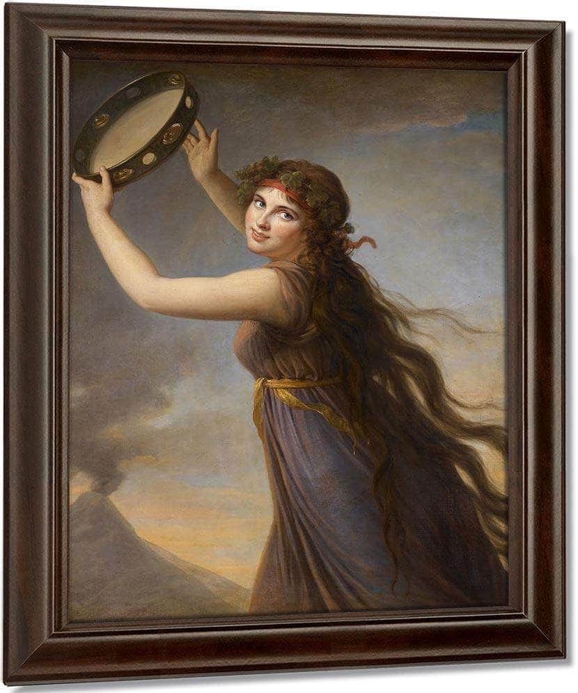 Portrait Of Emma Lady Hamilton As A Bacchante 1790 By Elisabeth Vigee Le Brun Fine Art Print