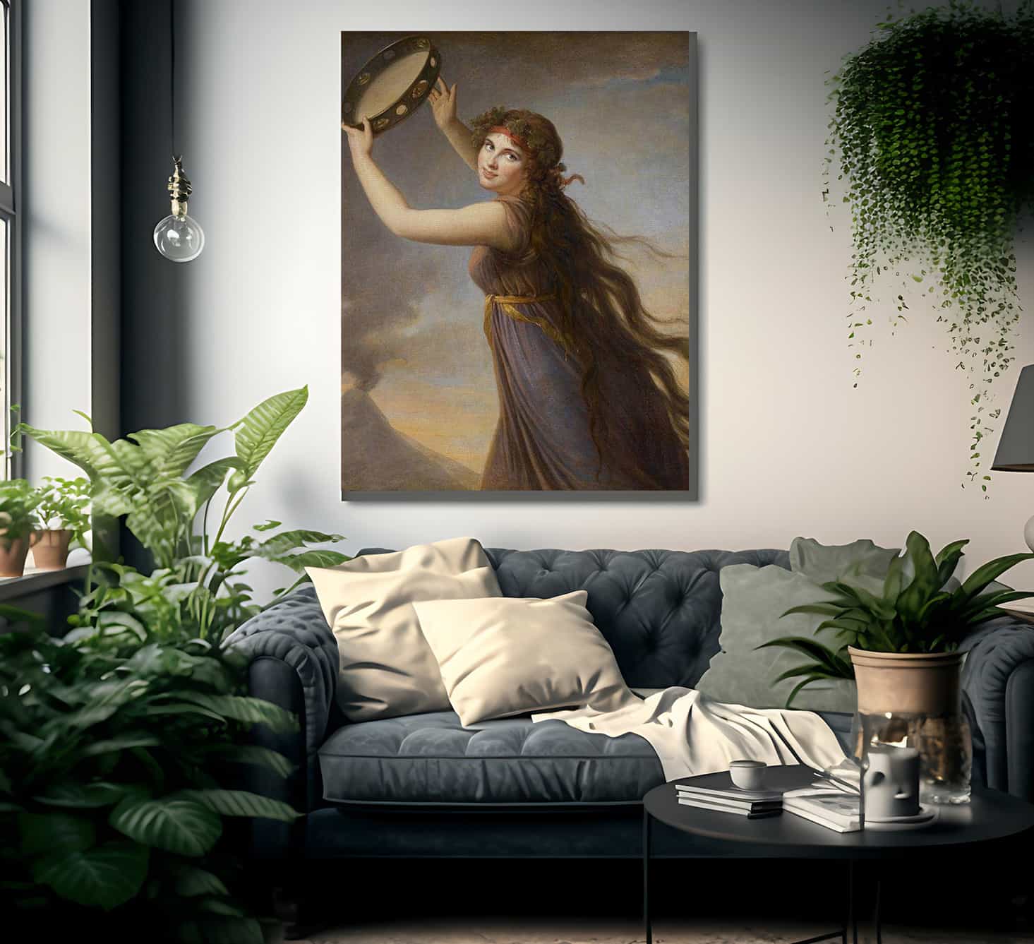 Portrait Of Emma Lady Hamilton As A Bacchante 1790 By Elisabeth Vigee Le Brun Fine Art Print