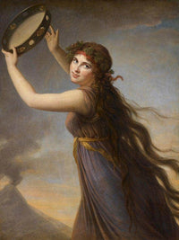 Portrait Of Emma Lady Hamilton As A Bacchante 1790 By Elisabeth Vigee Le Brun Fine Art Print