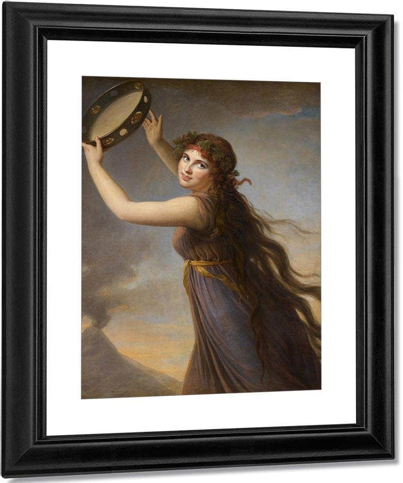 Portrait Of Emma Lady Hamilton As A Bacchante 1790 By Elisabeth Vigee Le Brun Fine Art Print
