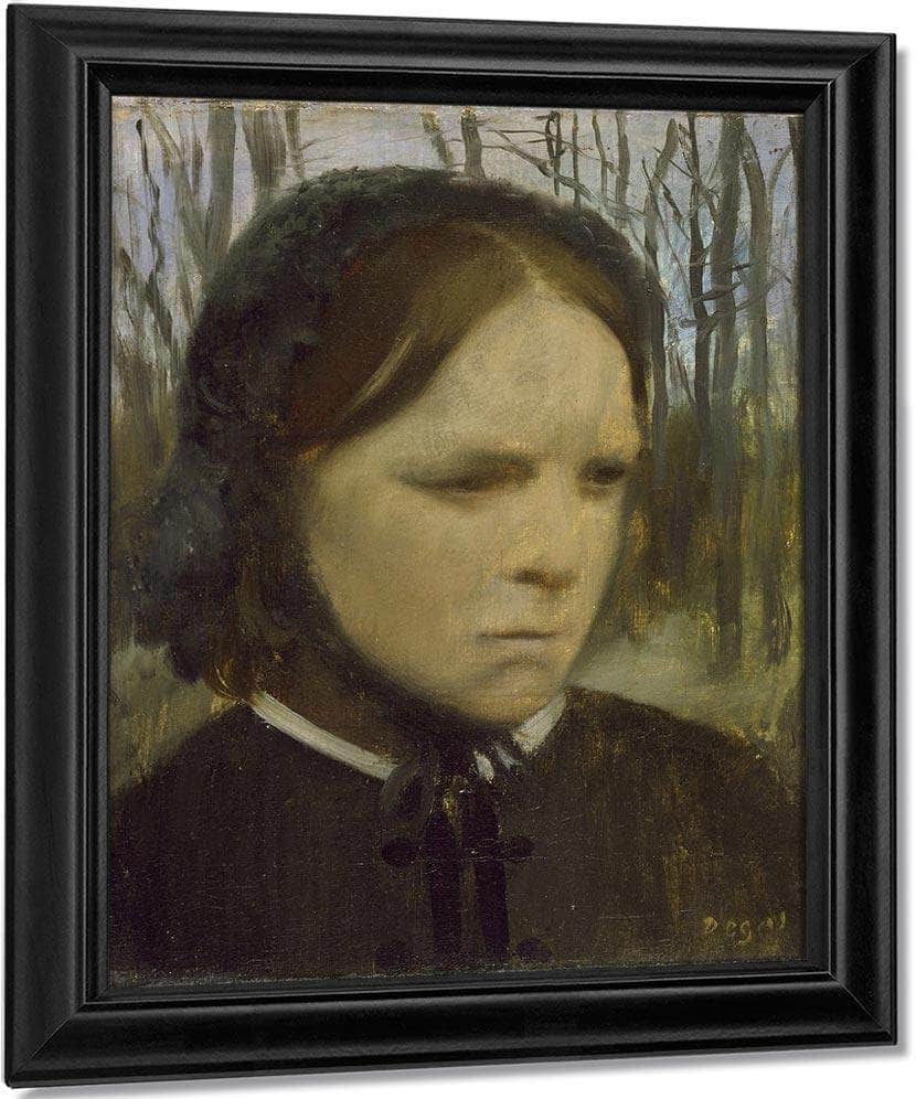 Portrait Of Estelle Balfour 1863 1865 26 9X21 9Cm Walters Art Museum 37 179 By Edgar Degas Fine Art Print