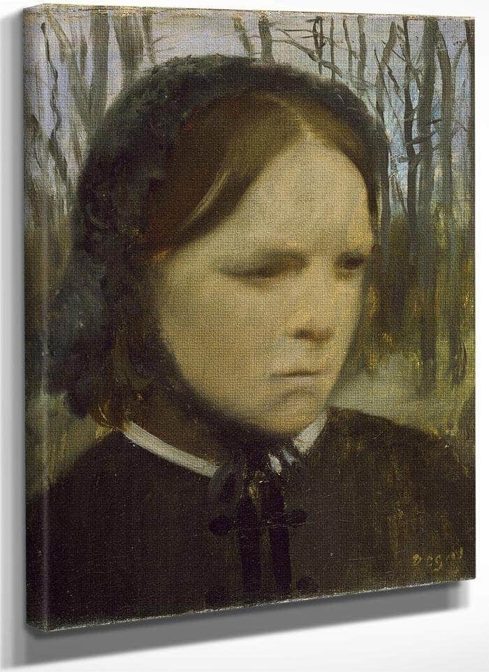 Portrait Of Estelle Balfour 1863 1865 26 9X21 9Cm Walters Art Museum 37 179 By Edgar Degas Fine Art Print