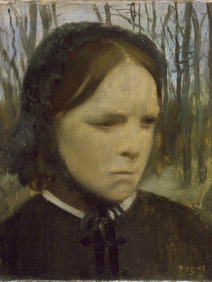 Portrait Of Estelle Balfour 1863 1865 26 9X21 9Cm Walters Art Museum 37 179 By Edgar Degas Fine Art Print