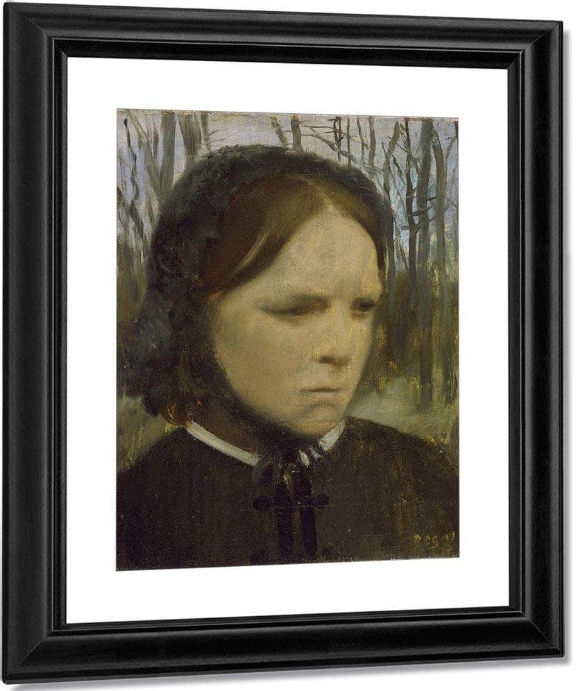 Portrait Of Estelle Balfour 1863 1865 26 9X21 9Cm Walters Art Museum 37 179 By Edgar Degas Fine Art Print