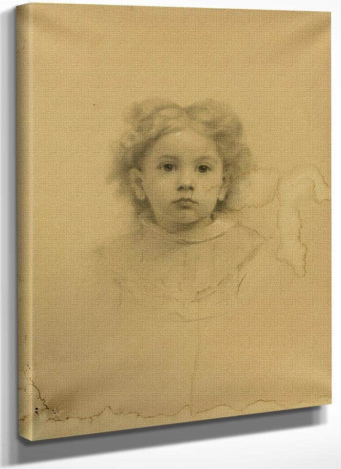 Portrait Of Ethel D. Puffer By Thomas Wilmer Dewing Fine Art Print