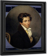 Portrait Of Eugene Berny D'ouville By Eugene Delacroix Fine Art Print