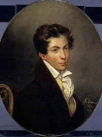 Portrait Of Eugene Berny D'ouville By Eugene Delacroix Fine Art Print