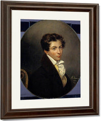 Portrait Of Eugene Berny D'ouville By Eugene Delacroix Fine Art Print