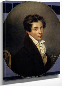 Portrait Of Eugene Berny D'ouville By Eugene Delacroix Fine Art Print