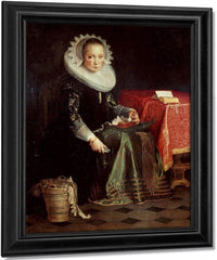 Portrait Of Eva Wtewael (1607 1635) By Joachim Wtewael Fine Art Print