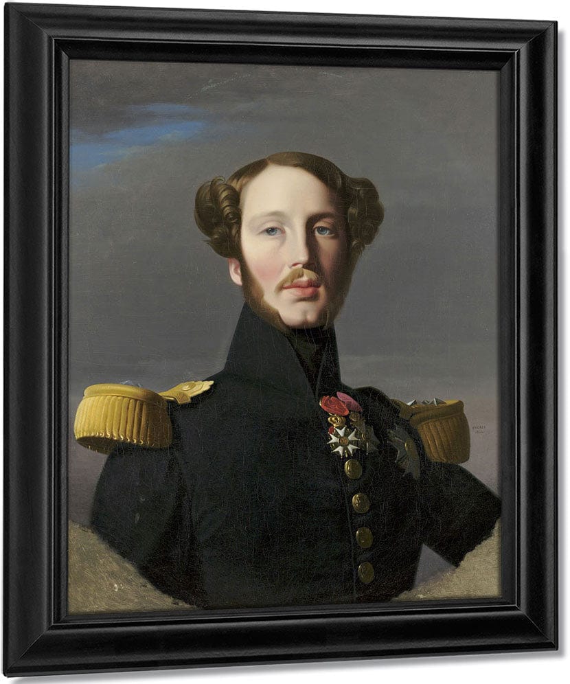 Portrait Of Ferdinand Philippe, Duke Of Orleans By Jean Auguste Dominique Ingres Fine Art Print