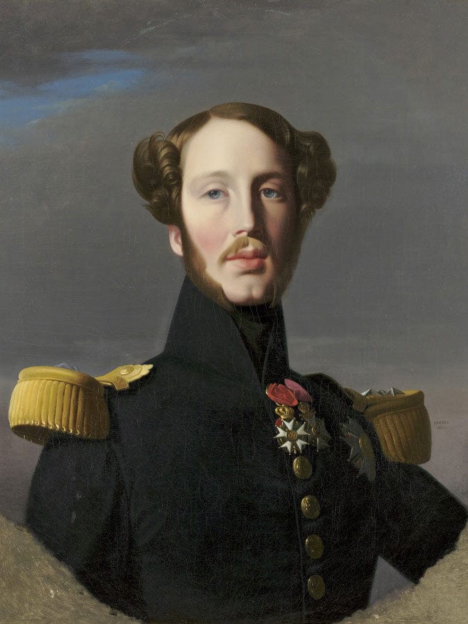 Portrait Of Ferdinand Philippe, Duke Of Orleans By Jean Auguste Dominique Ingres Fine Art Print