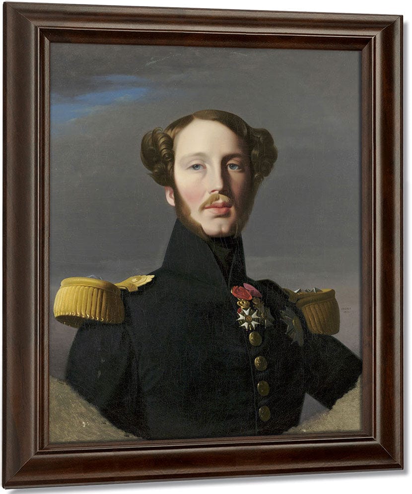 Portrait Of Ferdinand Philippe, Duke Of Orleans By Jean Auguste Dominique Ingres Fine Art Print