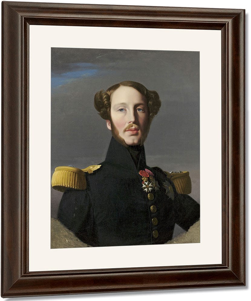 Portrait Of Ferdinand Philippe, Duke Of Orleans By Jean Auguste Dominique Ingres Fine Art Print