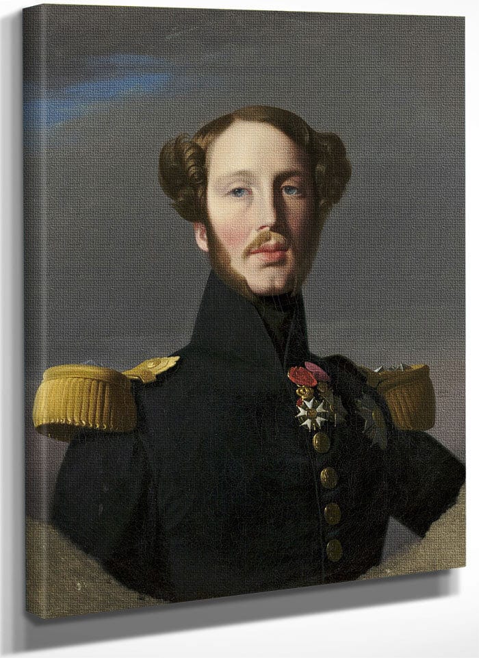 Portrait Of Ferdinand Philippe, Duke Of Orleans By Jean Auguste Dominique Ingres Fine Art Print