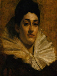 Portrait Of Frances C. Houston By Thomas Wilmer Dewing Fine Art Print