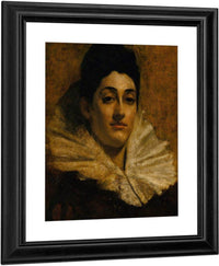 Portrait Of Frances C. Houston By Thomas Wilmer Dewing Fine Art Print