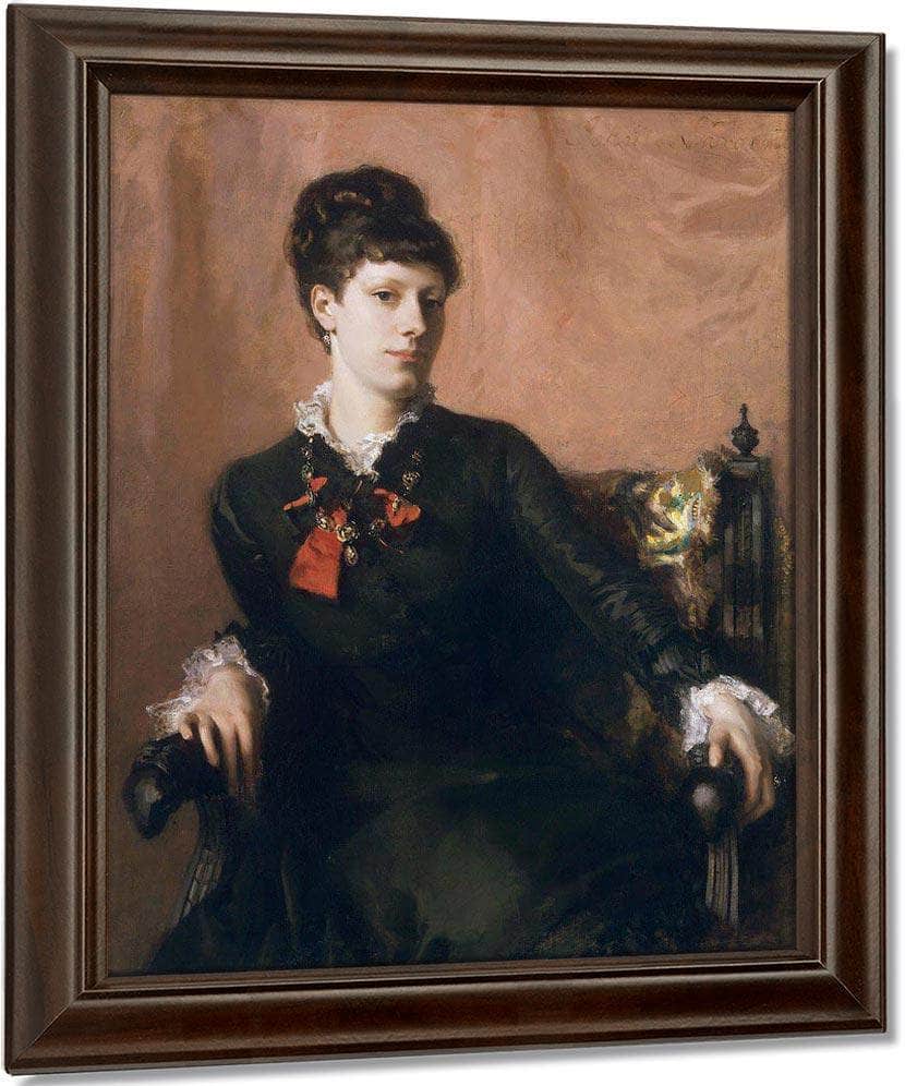 Portrait Of Frances Sherborne Ridley Watts By John Singer Sargent Fine Art Print